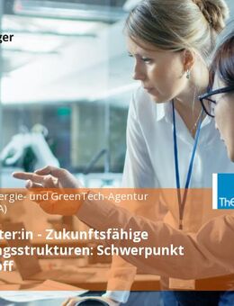 Projektleiter:in - Zukunftsfähige Versorgungsstrukturen: Schwerpunkt Wasserstoff - Erfurt