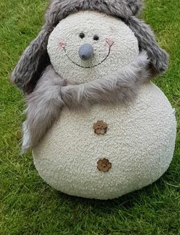 Schneemann Deko Winterdekoration Stoff Wolle Höhe 47 cm - Stolberg (Rheinland, Kupferstadt)