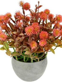 Kunstpflanze Margerite im Topf Korbblüter, I.GE.A., Höhe 23 cm, Künstliche Blumen Blütenbusch Busch Tischdeko Pflanze Kunstblumen Deko