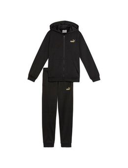 PUMA Trainingsanzug HOODED FULL-ZIP POLY SUIT B (2-tlg)