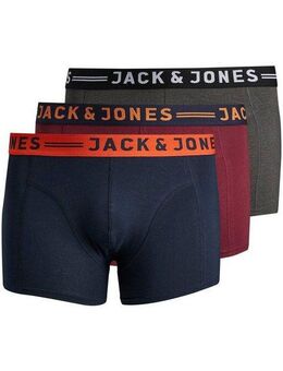 Jack & Jones PlusSize Boxershorts JACLICHFIELD TRUNKS NOOS 3 PACK PLS (Packung, 3-St)