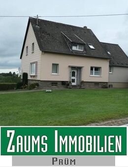 Zweifamilienhaus mit Anbau (3 Wohneinheiten/z.Zt. alle vermietet) in Randlage mit unverbaubarer Fernsicht - Prüm
