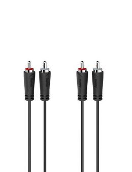 Hama Audio-Kabel, 2 Cinch-Stecker -2 Cinch-Stecker,1,5 m Cinch-Kabel Stereo Audio-Kabel, Cinch, (15 cm)