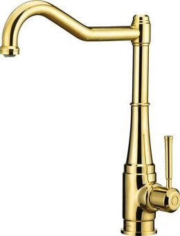 Deante Küchenarmatur Tamizo mit rechteckigem Auslauf im Retro Style, Ausführung Gold