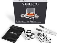 VINENCO Whisky Steine Set - 8 Wiederverwendbare Edelstahl Eiswürfel - Birkenfeld (Baden-Württemberg)