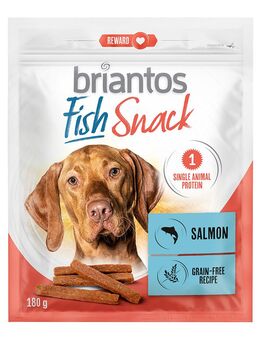 Briantos Fish Snacks, Thunfisch und Lachs für Hunde - Thunfisch (2 x 180 g)