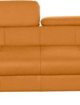 COTTA 3-Sitzer Chef, Big-Sofa mit Kopfteilverstellung, edle Metallkufen