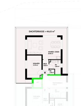 Neubau: 2-Zimmer Dachgeschoss mit Dachterrasse in Steinen - Höllstein Nr.8 - VERKAUFT - Steinen (Baden-Württemberg)