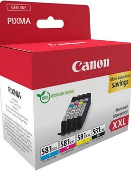 Canon Canon CLI-581XXL BK/C/M/Y Tinte mit sehr hoher Reichweite Multipack Tintenpatrone