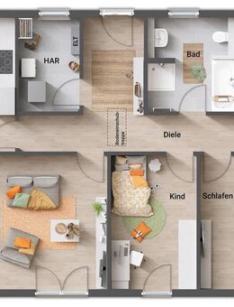 bezahlbares massives Eigenheim mit Grundstück - Bungalow 110 - Stößen
