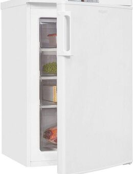 exquisit Gefrierschrank GS80-HE-040D, 85,5 cm hoch, 55 cm breit, 91 Liter Nutzinhalt, Schnellgefrieren, 4 Sterne Gefrieren
