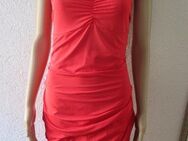 NEU * Sexy * edel * Cocktail * Abend * Ausgeh * Anlass * Disco * Bodycon * Strech * Bustier * Mini- Kleid "RAINBOW" Gr. 36- 38/ S * rot * - Riedlingen