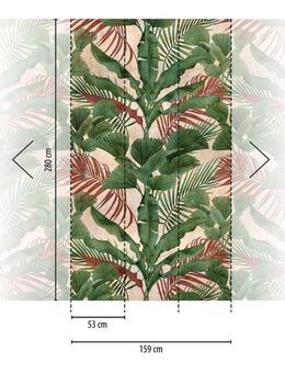 living walls Fototapete Metropolitan Stories. Travel Styles. Tapete Dschungel, glatt, gemustert, matt, neutral, (1 St), Palmenblätter Fototapete Floral Tapeten Wohnzimmer Schlafzimmer Küche