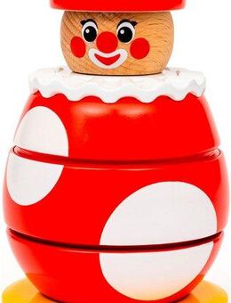 BRIO® Greifling Drück- & Dreh-Clown, FSC® - schützt Wald - weltweit