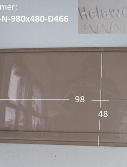 Wohnwagenfenster HelawerkSB D466 ca 98 x 48, Fendt / Tabbert, braun, neue Ware mit Lagerspuren - Schotten Zentrum