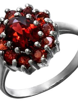 Vivance Fingerring 925/- Sterling Silber Granat