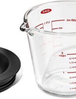 OXO Good Grips Messbecher, Glas, mit Deckel, 500 ml