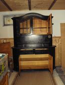 Küchenschrank zweiteilig Vollholz gut erhalten in 53919