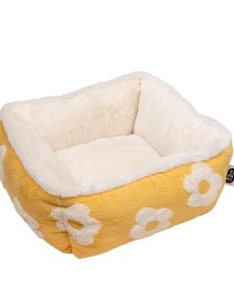 TIAKI Hundebett Flower - eckig: ca. L 47 x B 47 x H 21 cm