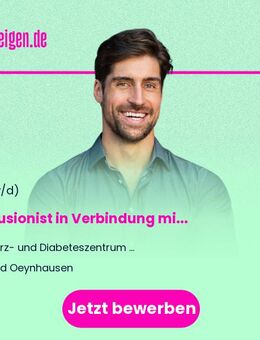 Perfusionist (m/w/d) in Verbindung mit dem berufsbegleitenden Masterstudiengang "Cardiovascular Perfusion" - Bad Oeynhausen