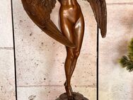 Aubaho Dekoobjekt Bronzeskulptur: Geflügelte Nacht Engel im Antik-Stil - München Sending-Westpark