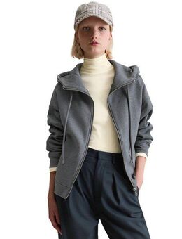 Marc O'Polo DENIM Sweatjacke mit kuschelig gerauter Innenseite