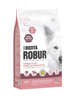Bozita Robur Sensitive Single Protein Lachs & Reis - Sparpaket: 2 x 3 kg