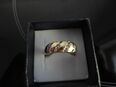 333er Goldring elegant & zeitlos mit 4 funkelnden Zirkonia-Steinen 1,94gr größe.51 in 37213