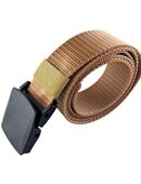 Metallfreie Herren Damen Gürtel 120cm Beige Kunststoff Schnalle Metalllos 12,90 €* in 78052