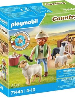 Playmobil® Junger Schäfer mit Schafen (71444), Country Konstruktions-Spielset, (69 St), teilweise aus recyceltem Material, Made in Europe