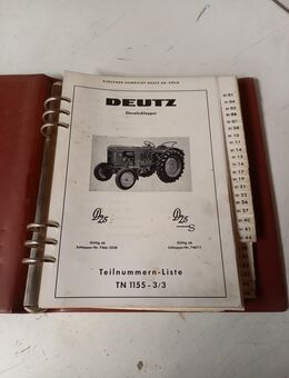 Deutz D25 Teile Nummern Buch - Büdingen
