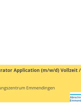 IT Administrator Application (m/w/d) Vollzeit / Teilzeit - Stuttgart