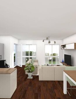Neubau-Erstbezug! 3-Zimmer- Wohnung mit Terrasse und eigenem Garten in begehrter, wesernaher Lage - Achim