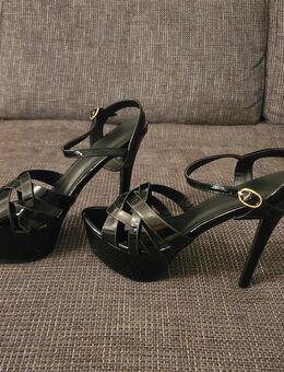 High Heels Plateau Sandaletten in schwarz / Größe 40,5 / NEU - Marl (Nordrhein-Westfalen)