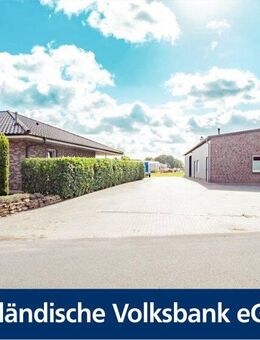 Modernes Doppelpack - Bungalow mit Gewerbehalle in Sackgassenlage von Bawinkel - Bawinkel