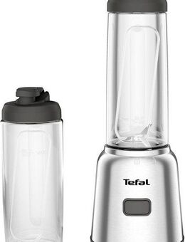 Tefal Standmixer BL15FD Mix & Move Smoothie-Maker, 300 W, 2 Flaschen To-Go in Premium Tritan, abnehmbare Klingen