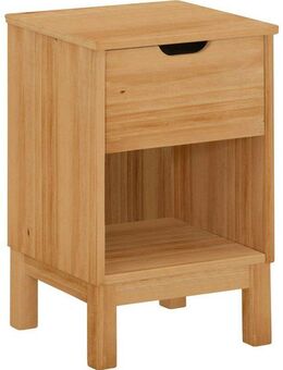 Home affaire Nachtkonsole Post, massives Kiefernholz, Stauraummöglichkeit durch Schublade, Breite 38cm