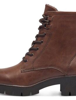 Tamaris Schnürstiefelette, Blockabsatz, Schnürboots mit Ösen und Ziernähten