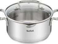 Tefal Kochtopf Duetto+, Edelstahl 18/10, hochglanzpoliert, Glasdeckel mit Siebfunktion