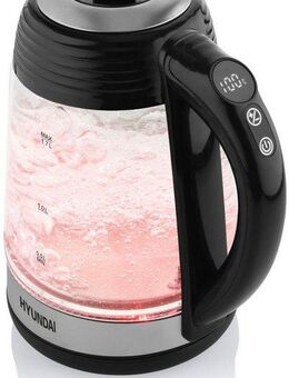 Hyundai Wasserkocher VK780, 1,7 l, 2200 W, Temperaturregelung von 40 bis 100 °C, KEEP WARM-Funktion bis 120 Min