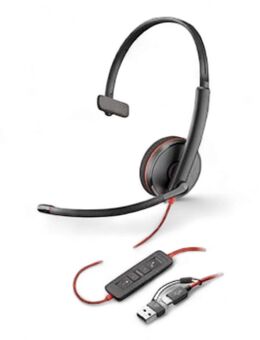 Plantronics USB-A / USB-C Headset Poly Blackwire 3210  PC/Mac  Neuware - Bamberg