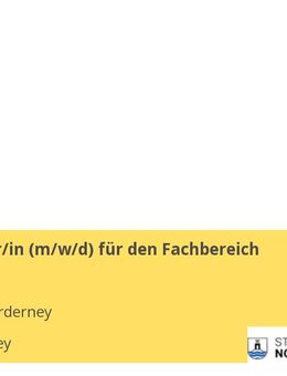 Mitarbeiter/in (m/w/d) für den Fachbereich Finanzen - Norderney
