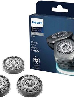Philips Ersatzscherköpfe Shaver series 9000 SH91/50, 3 St., Dual SteelPrecision Klingen für Shaver Series 9000 und S9000 Prestige