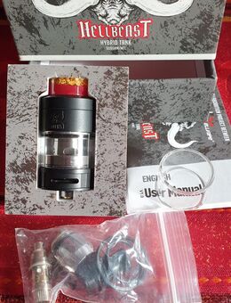 Hellvape Hellbeast, Hybrid Tank, ( FP. 25€) !! JETZT REDUZIERT AUF = FP. 18€ !! NEU UND UNGENUTZT !! Tank für Akkuträger, Vape, Mod Box, E-zigarette. !! LEIDER MUSS ICH MEINE PRIVATE SAMMLUNG VERKLEINERN 🫣🙃 !! - Bühl
