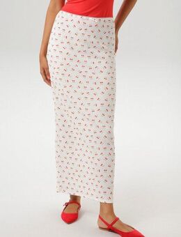 Aniston CASUAL Maxirock allover mit Kirschen bedruckt