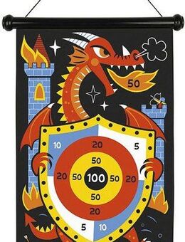 Janod Dartscheibe Magnetisches Dartspiel Drachen