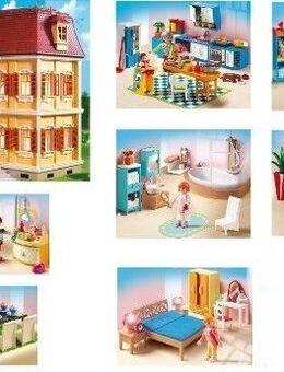PLAYMOBIL 5302 Mein Großes Puppenhaus (Puppenhaus, Einrichtung, Beleuchtung) - Neuenkirchen (Nordrhein-Westfalen)