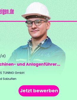 Maschinen- und Anlagenführer (m/w/d) - Bad Salzuflen
