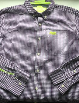 Superdry Original Herren Hemd Langarm Lila Kariert Größe L - Fulda