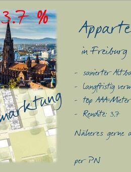 Appartement-Haus in Freiburg im Breisgau zu verkaufen - 3.7 % Rendite - Freiburg (Breisgau)